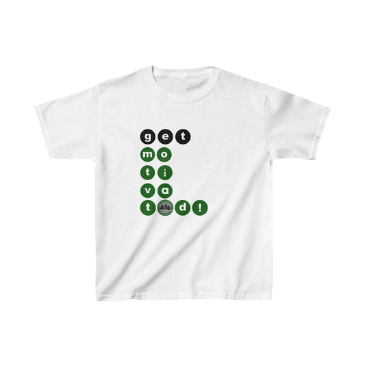Kids Get Motivated Circular Unisex Heavy Cotton Tee